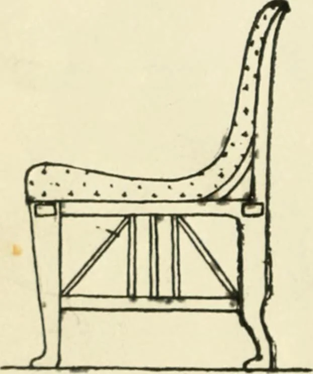 An illustration from How to know period styles in furniture; a brief history of furniture from the days of ancient Egypt to the present time, illustrated with over 300 typical examples and a brief description of each period, 1913, leaf 19