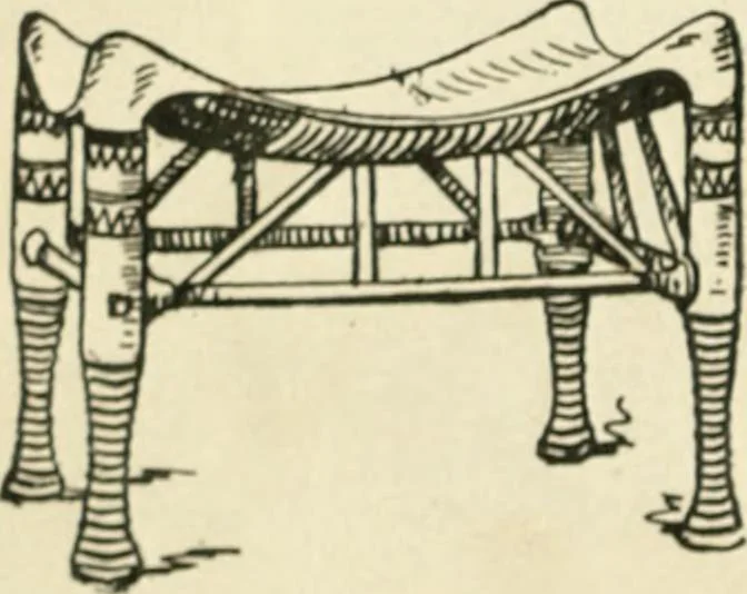 An illustration from How to know period styles in furniture; a brief history of furniture from the days of ancient Egypt to the present time, illustrated with over 300 typical examples and a brief description of each period, 1913, leaf 19