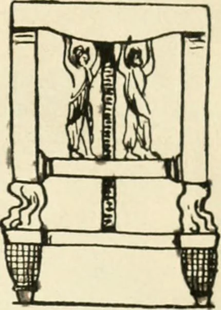 An illustration from How to know period styles in furniture; a brief history of furniture from the days of ancient Egypt to the present time, illustrated with over 300 typical examples and a brief description of each period, 1913, leaf 20