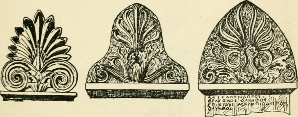 An illustration from How to know period styles in furniture; a brief history of furniture from the days of ancient Egypt to the present time, illustrated with over 300 typical examples and a brief description of each period, 1913, leaf 22