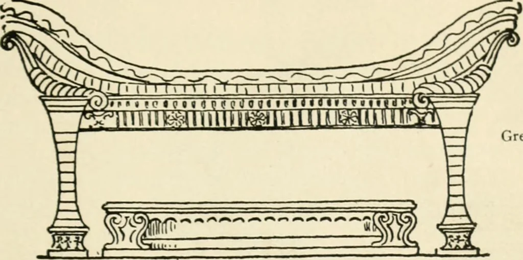 An illustration from How to know period styles in furniture; a brief history of furniture from the days of ancient Egypt to the present time, illustrated with over 300 typical examples and a brief description of each period, 1913, leaf 24