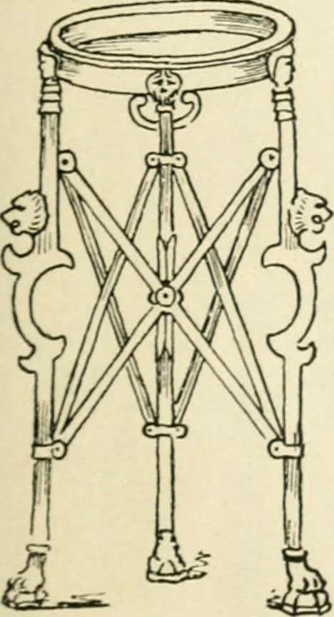 An illustration from How to know period styles in furniture; a brief history of furniture from the days of ancient Egypt to the present time, illustrated with over 300 typical examples and a brief description of each period, 1913, leaf 26