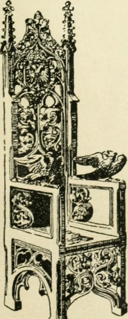 An illustration from How to know period styles in furniture; a brief history of furniture from the days of ancient Egypt to the present time, illustrated with over 300 typical examples and a brief description of each period, 1913, leaf 32