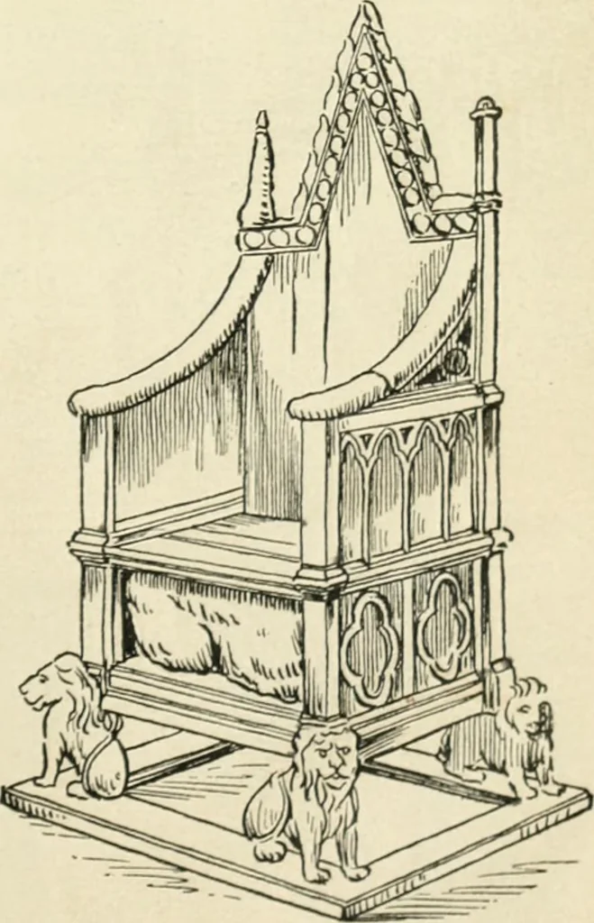 An illustration from How to know period styles in furniture; a brief history of furniture from the days of ancient Egypt to the present time, illustrated with over 300 typical examples and a brief description of each period, 1913, leaf 32