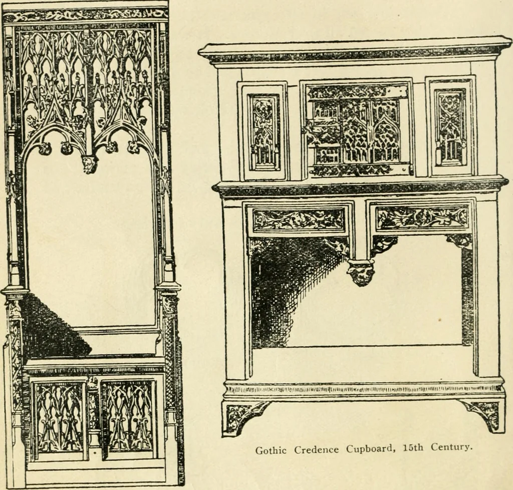 An illustration from How to know period styles in furniture; a brief history of furniture from the days of ancient Egypt to the present time, illustrated with over 300 typical examples and a brief description of each period, 1913, leaf 33