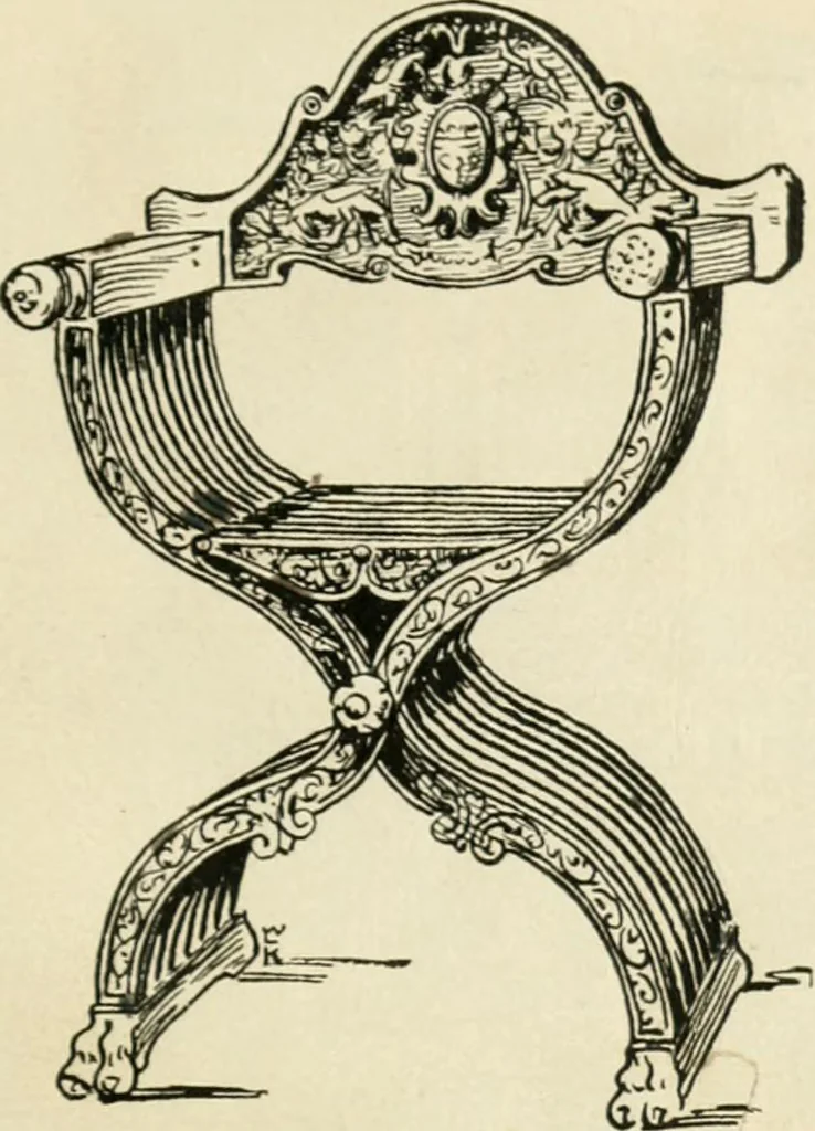 An illustration from How to know period styles in furniture; a brief history of furniture from the days of ancient Egypt to the present time, illustrated with over 300 typical examples and a brief description of each period, 1913, leaf 40