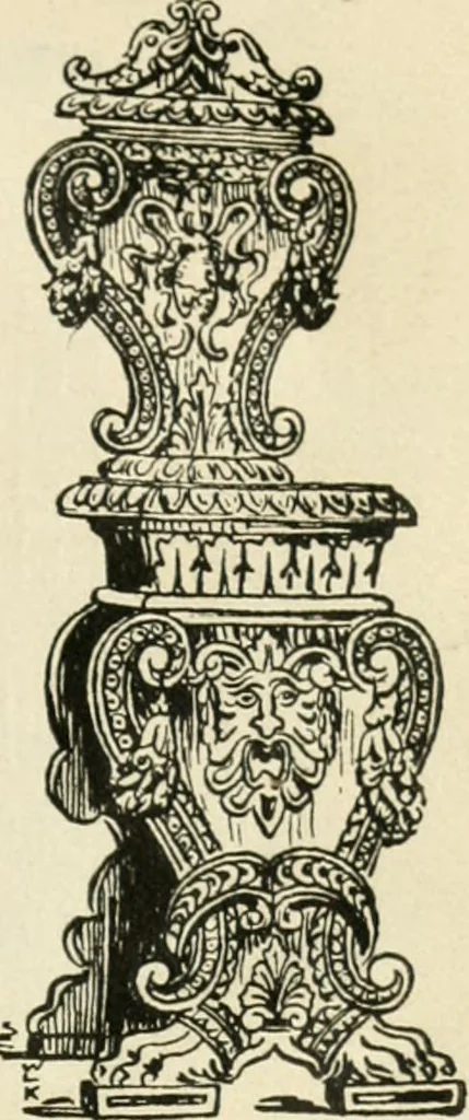 An illustration from How to know period styles in furniture; a brief history of furniture from the days of ancient Egypt to the present time, illustrated with over 300 typical examples and a brief description of each period, 1913, leaf 40