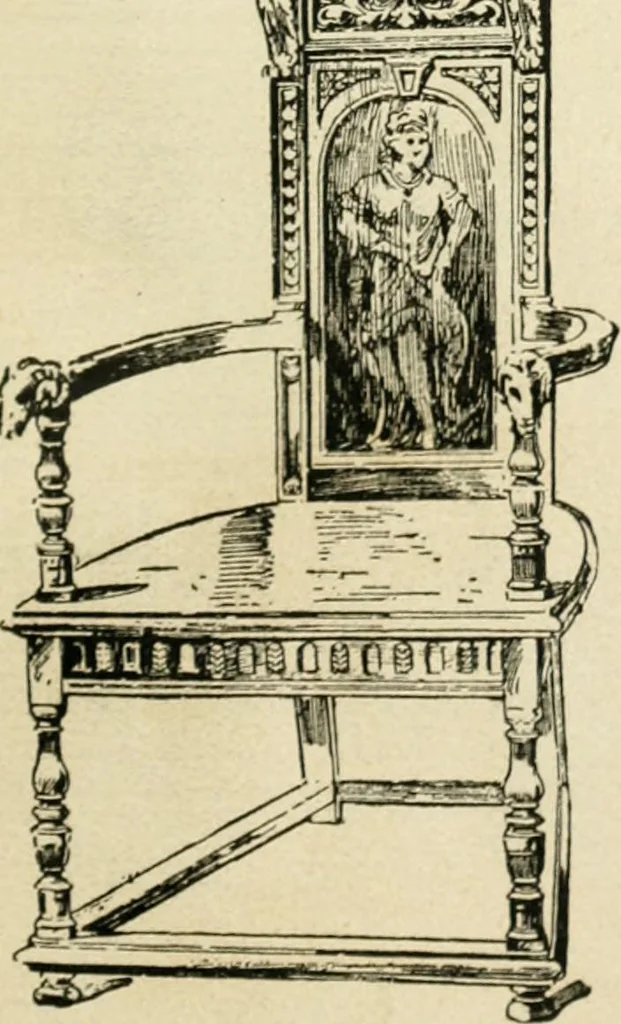 An illustration from How to know period styles in furniture; a brief history of furniture from the days of ancient Egypt to the present time, illustrated with over 300 typical examples and a brief description of each period, 1913, leaf 40