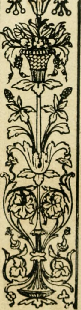An illustration from How to know period styles in furniture; a brief history of furniture from the days of ancient Egypt to the present time, illustrated with over 300 typical examples and a brief description of each period, 1913, leaf 43