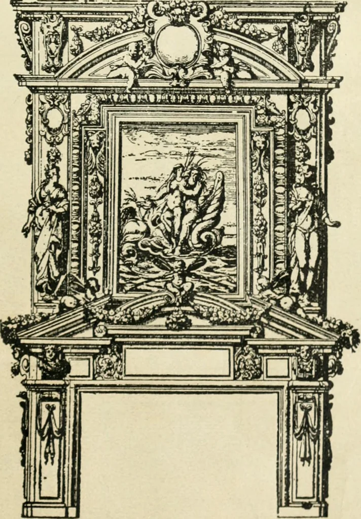 An illustration from How to know period styles in furniture; a brief history of furniture from the days of ancient Egypt to the present time, illustrated with over 300 typical examples and a brief description of each period, 1913, leaf 44