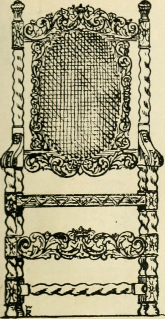 An illustration from How to know period styles in furniture; a brief history of furniture from the days of ancient Egypt to the present time, illustrated with over 300 typical examples and a brief description of each period, 1913, leaf 46