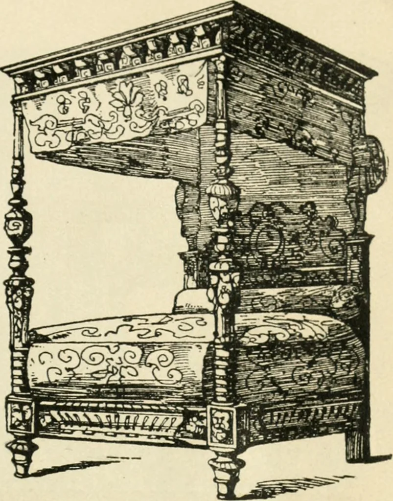 An illustration from How to know period styles in furniture; a brief history of furniture from the days of ancient Egypt to the present time, illustrated with over 300 typical examples and a brief description of each period, 1913, leaf 46