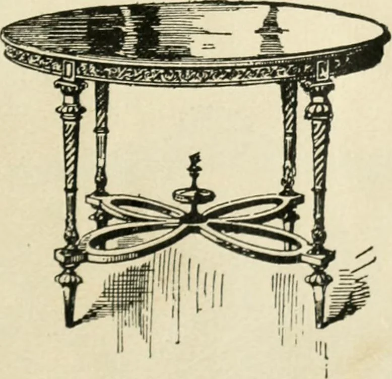 An illustration from How to know period styles in furniture; a brief history of furniture from the days of ancient Egypt to the present time, illustrated with over 300 typical examples and a brief description of each period, 1913, leaf 60