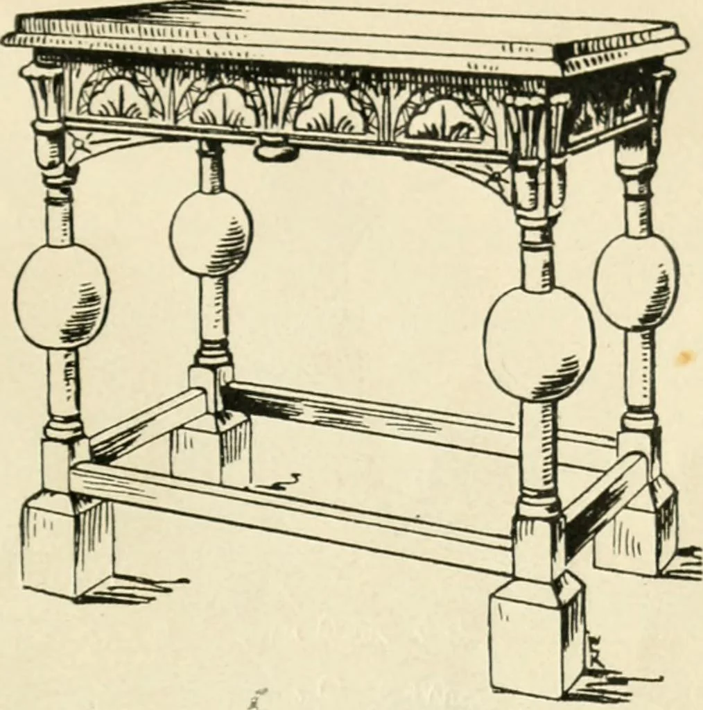 An illustration from How to know period styles in furniture; a brief history of furniture from the days of ancient Egypt to the present time, illustrated with over 300 typical examples and a brief description of each period, 1913, leaf 72