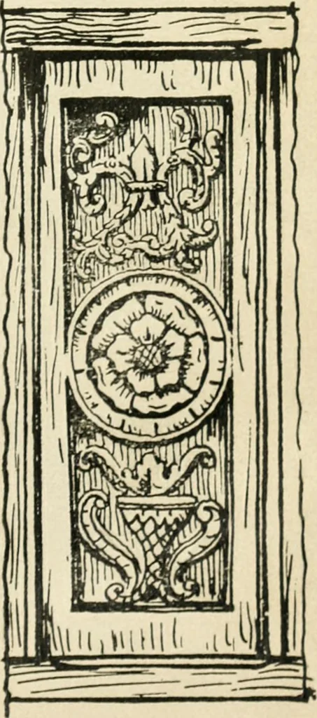 An illustration from How to know period styles in furniture; a brief history of furniture from the days of ancient Egypt to the present time, illustrated with over 300 typical examples and a brief description of each period, 1913, leaf 72