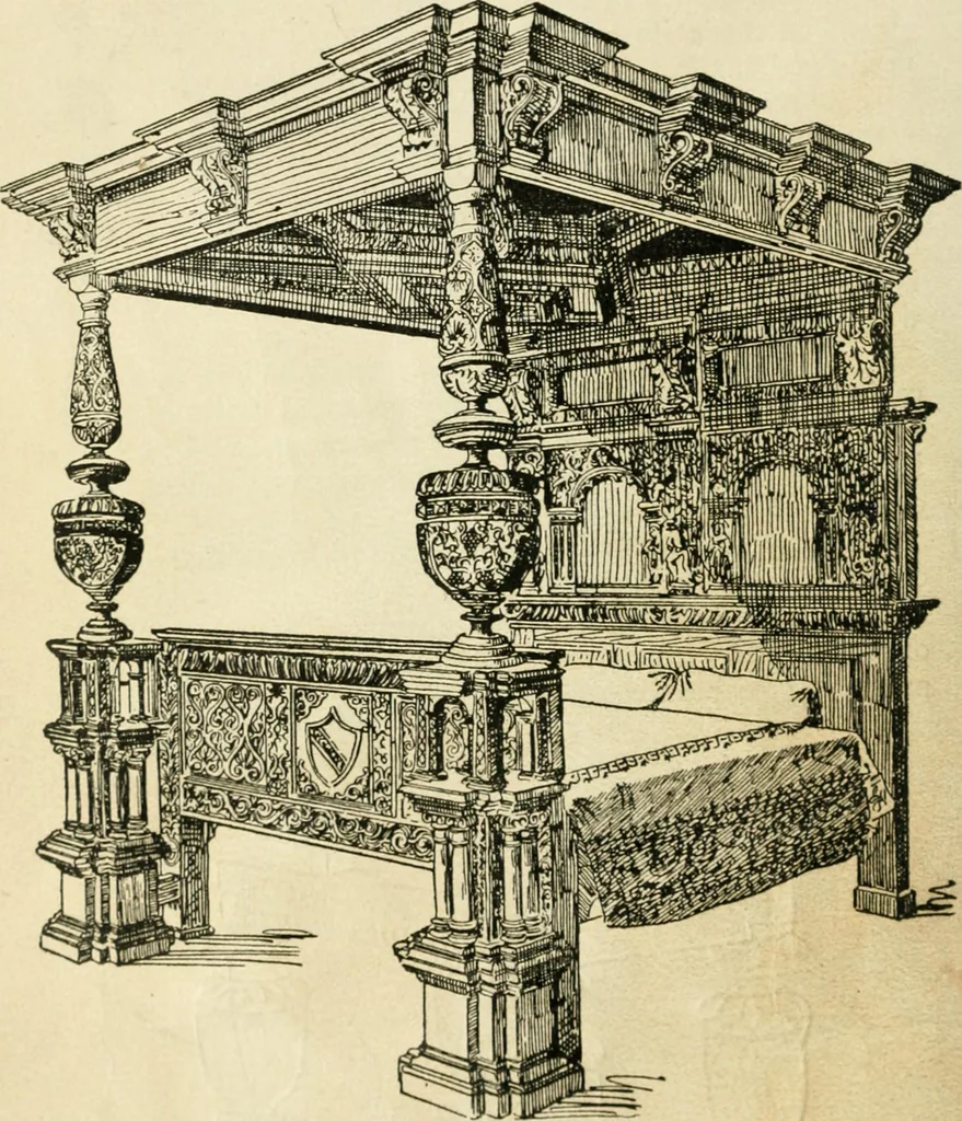 An illustration from How to know period styles in furniture; a brief history of furniture from the days of ancient Egypt to the present time, illustrated with over 300 typical examples and a brief description of each period, 1913, leaf 75