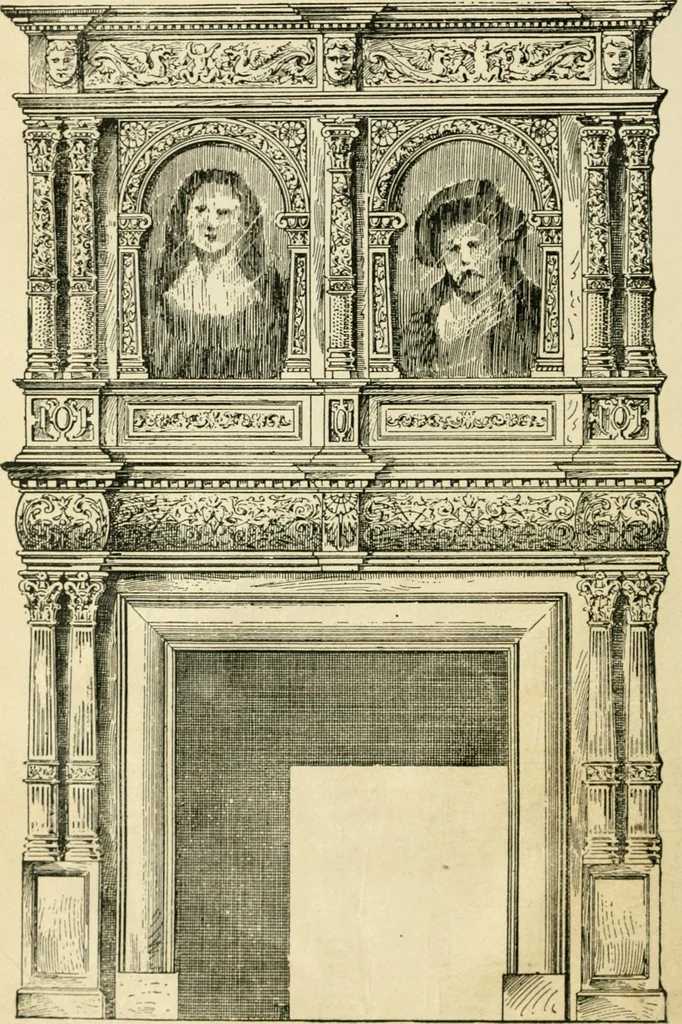 An illustration from How to know period styles in furniture; a brief history of furniture from the days of ancient Egypt to the present time, illustrated with over 300 typical examples and a brief description of each period, 1913, leaf 77