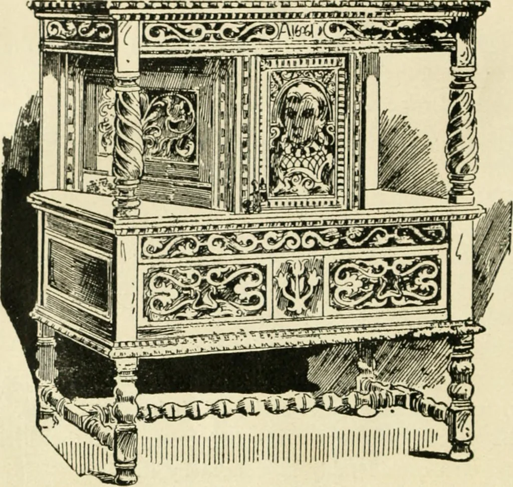 An illustration from How to know period styles in furniture; a brief history of furniture from the days of ancient Egypt to the present time, illustrated with over 300 typical examples and a brief description of each period, 1913, leaf 79