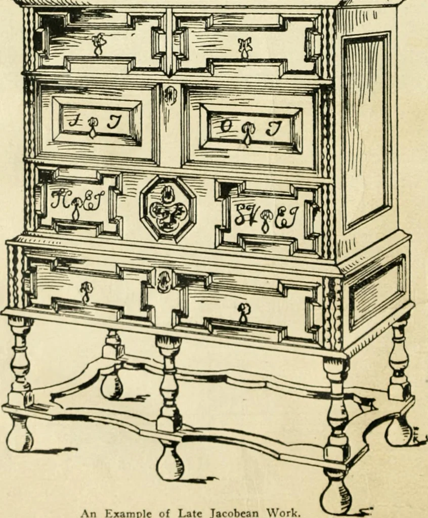 An illustration from How to know period styles in furniture; a brief history of furniture from the days of ancient Egypt to the present time, illustrated with over 300 typical examples and a brief description of each period, 1913, leaf 79