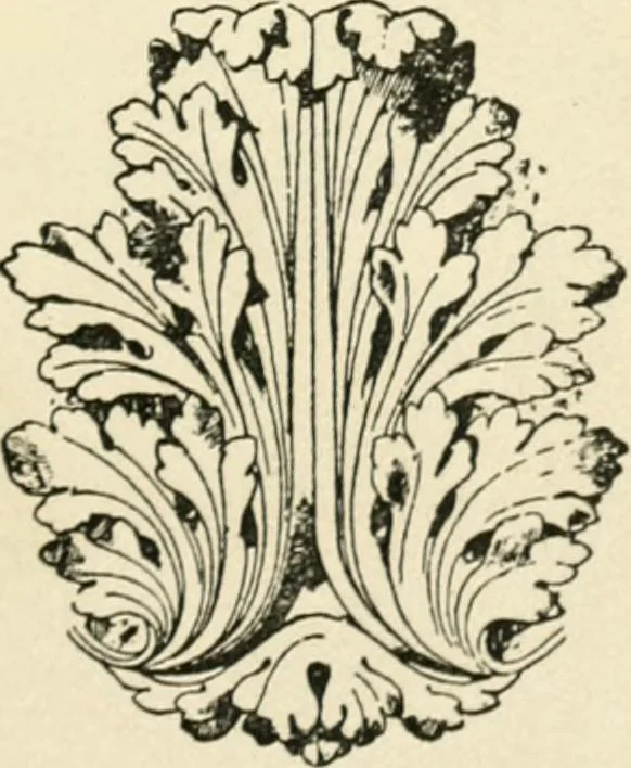 An illustration from How to know period styles in furniture; a brief history of furniture from the days of ancient Egypt to the present time, illustrated with over 300 typical examples and a brief description of each period, 1913, leaf 8