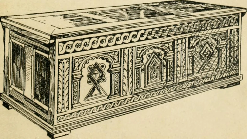 An illustration from How to know period styles in furniture; a brief history of furniture from the days of ancient Egypt to the present time, illustrated with over 300 typical examples and a brief description of each period, 1913, leaf 82