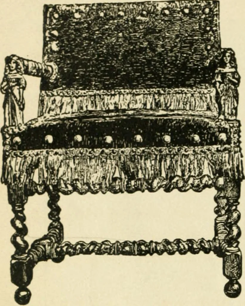 An illustration from How to know period styles in furniture; a brief history of furniture from the days of ancient Egypt to the present time, illustrated with over 300 typical examples and a brief description of each period, 1913, leaf 83