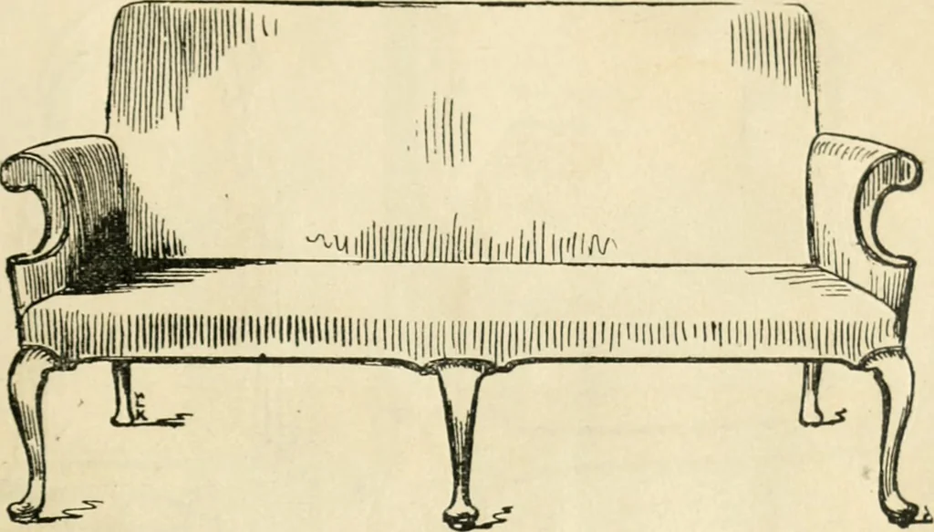 An illustration from How to know period styles in furniture; a brief history of furniture from the days of ancient Egypt to the present time, illustrated with over 300 typical examples and a brief description of each period, 1913, leaf 90