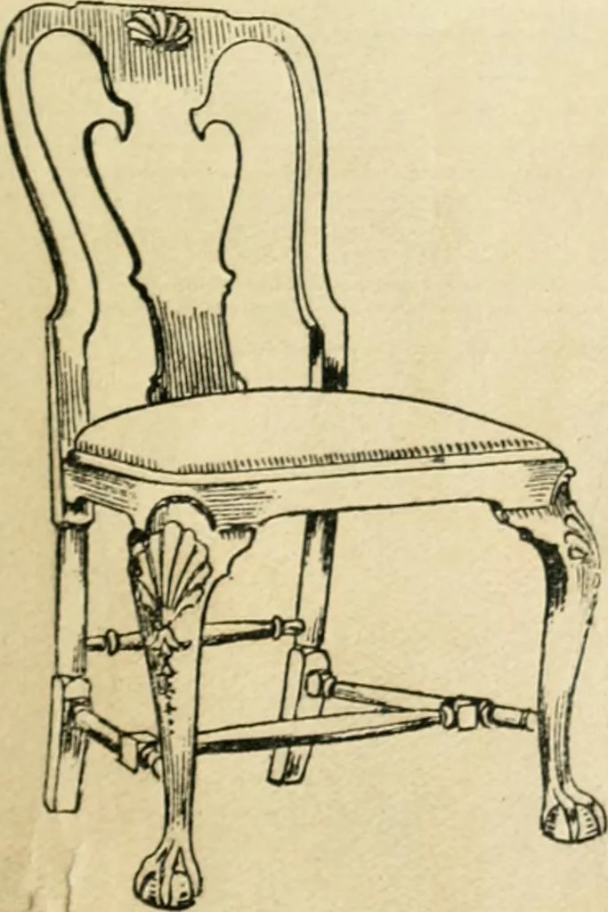 An illustration from How to know period styles in furniture; a brief history of furniture from the days of ancient Egypt to the present time, illustrated with over 300 typical examples and a brief description of each period, 1913, leaf 90