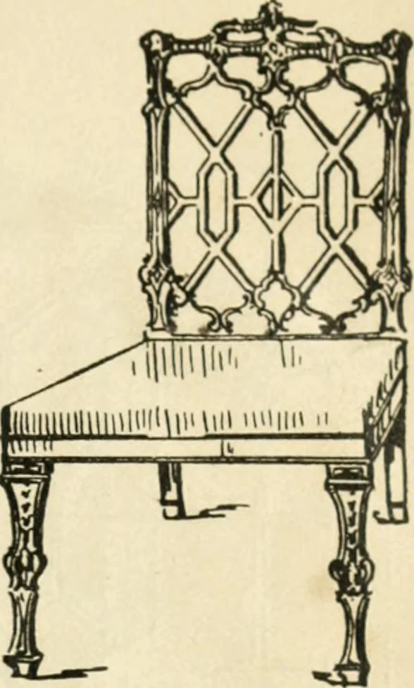 An illustration from How to know period styles in furniture; a brief history of furniture from the days of ancient Egypt to the present time, illustrated with over 300 typical examples and a brief description of each period, 1913, leaf 98