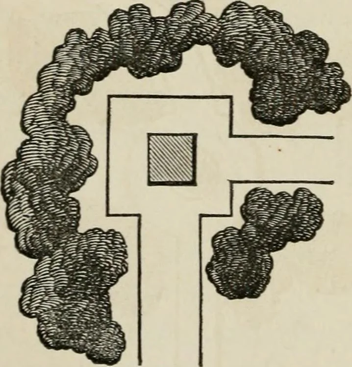 An illustration from How to lay out a garden : intended as a general guide in choosing, forming, or improving an estate, (from a quarter of an acre to a hundred acres in extent) with reference to both design and execution, 1860, leaf 141
