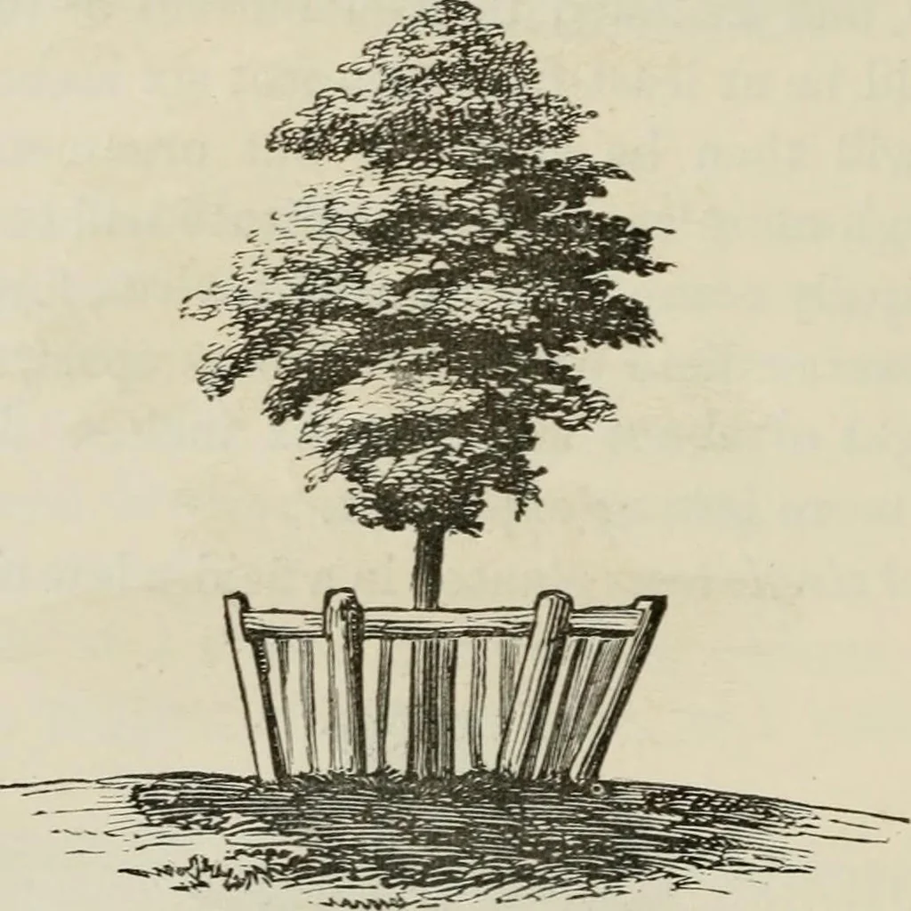 An illustration from How to lay out a garden : intended as a general guide in choosing, forming, or improving an estate, (from a quarter of an acre to a hundred acres in extent) with reference to both design and execution, 1860, leaf 199