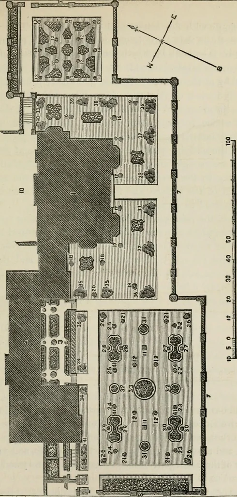 An illustration from How to lay out a garden : intended as a general guide in choosing, forming, or improving an estate, (from a quarter of an acre to a hundred acres in extent) with reference to both design and execution, 1860, leaf 238