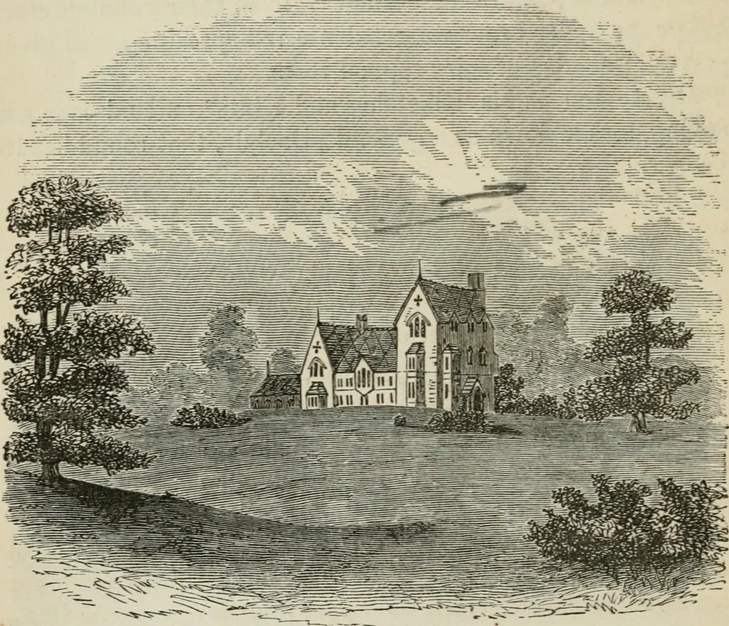 An illustration from How to lay out a garden : intended as a general guide in choosing, forming, or improving an estate, (from a quarter of an acre to a hundred acres in extent) with reference to both design and execution, 1860, leaf 255