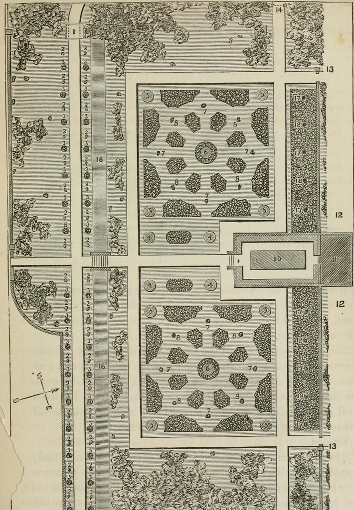 An illustration from How to lay out a garden : intended as a general guide in choosing, forming, or improving an estate, (from a quarter of an acre to a hundred acres in extent) with reference to both design and execution, 1860, leaf 300