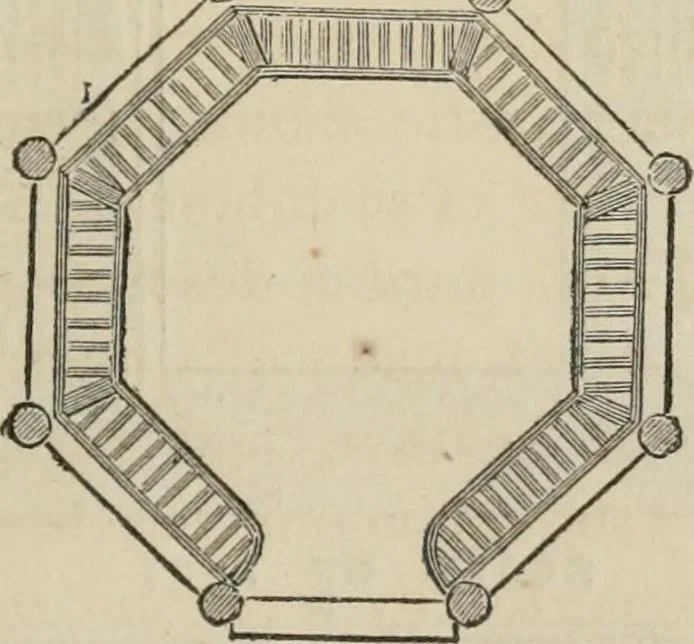 An illustration from How to lay out a garden : intended as a general guide in choosing, forming, or improving an estate, (from a quarter of an acre to a hundred acres in extent) with reference to both design and execution, 1860, leaf 348