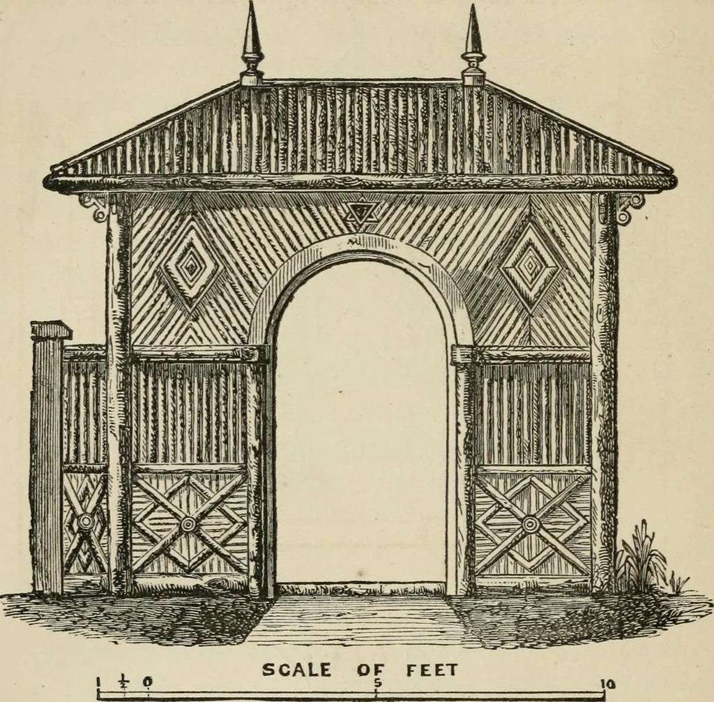 An illustration from How to lay out a garden : intended as a general guide in choosing, forming, or improving an estate, (from a quarter of an acre to a hundred acres in extent) with reference to both design and execution, 1860, leaf 349
