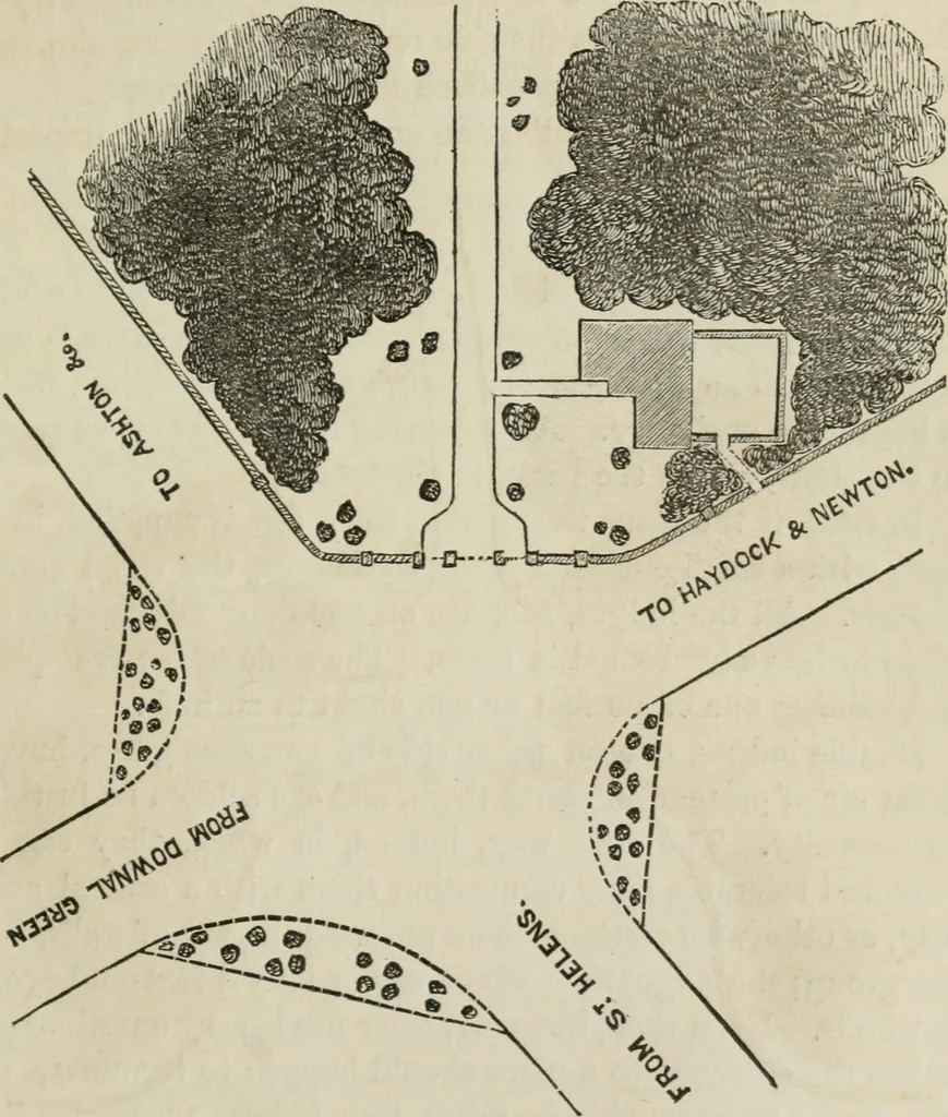An illustration from How to lay out a garden : intended as a general guide in choosing, forming, or improving an estate, (from a quarter of an acre to a hundred acres in extent) with reference to both design and execution, 1860, leaf 376