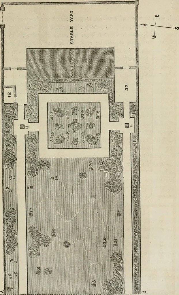 An illustration from How to lay out a garden : intended as a general guide in choosing, forming, or improving an estate, (from a quarter of an acre to a hundred acres in extent) with reference to both design and execution, 1860, leaf 386