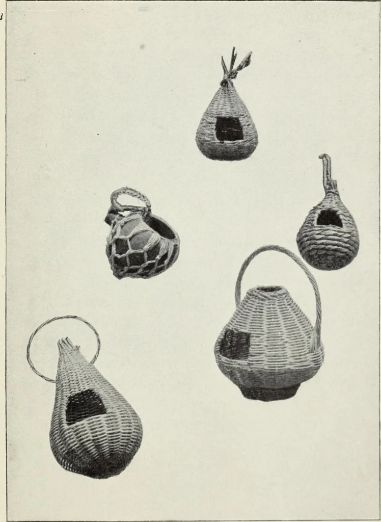 An illustration from How to make baskets, 1911, leaf 156