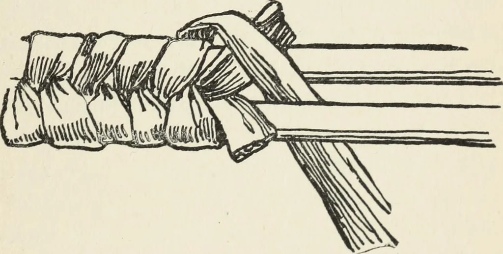 An illustration from How to make baskets, 1911, leaf 170