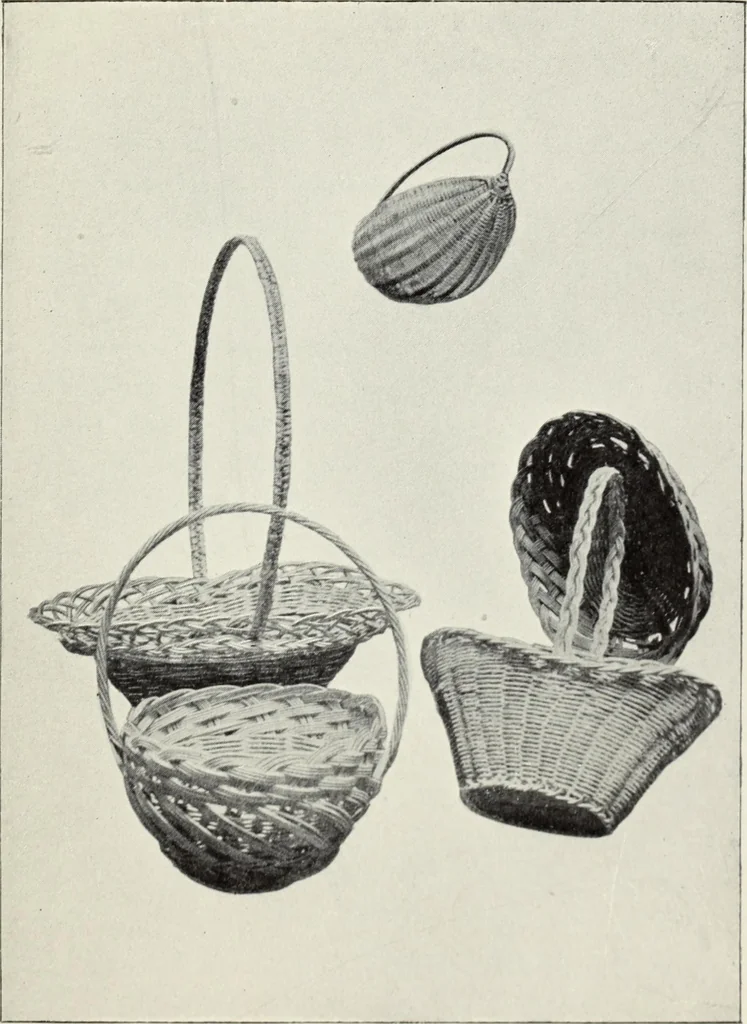 An illustration from How to make baskets, 1911, leaf 178