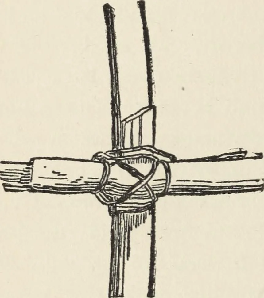 An illustration from How to make baskets, 1911, leaf 183