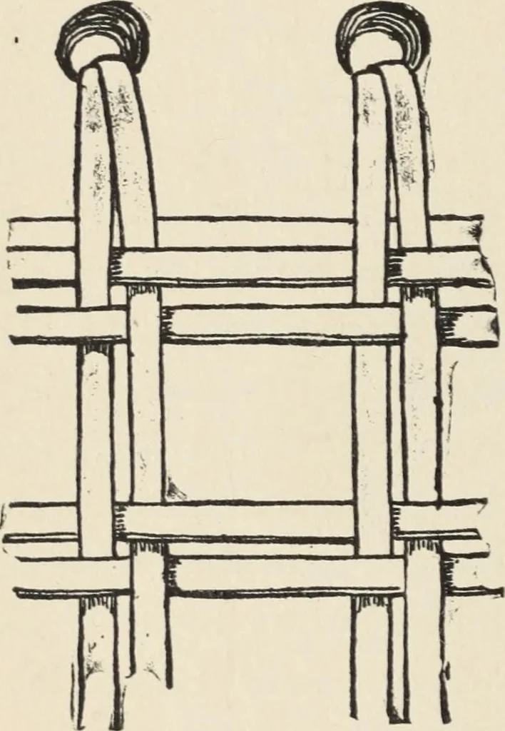 An illustration from How to make baskets, 1911, leaf 209