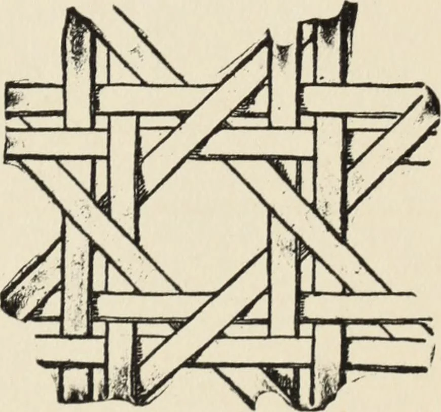 An illustration from How to make baskets, 1911, leaf 210