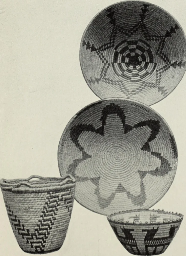 An illustration from How to make baskets, 1911, leaf 224