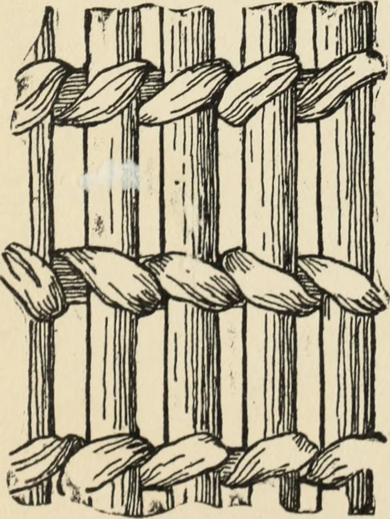 An illustration from How to make baskets, 1911, leaf 226