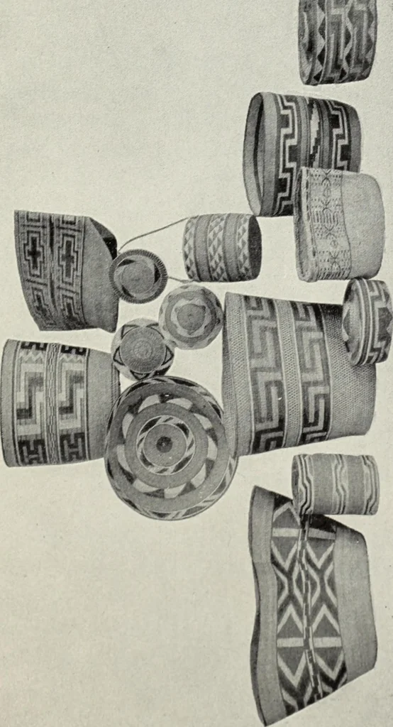 An illustration from How to make baskets, 1911, leaf 240