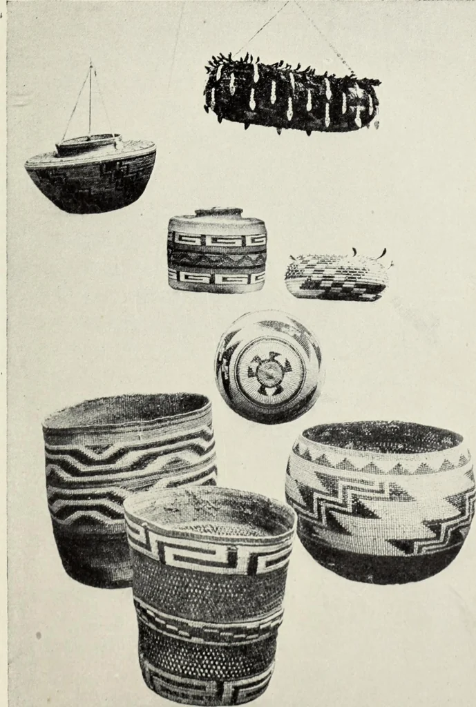 An illustration from How to make baskets, 1911, leaf 250