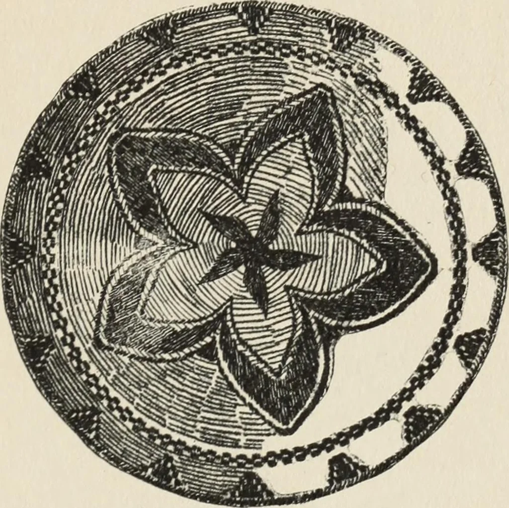 An illustration from How to make baskets, 1911, leaf 254