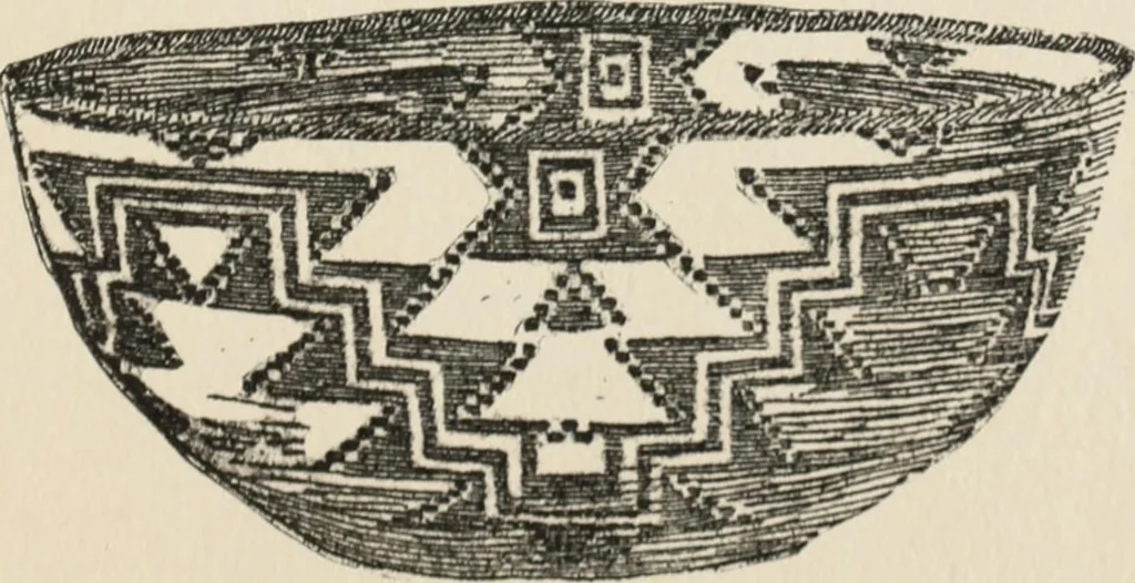 An illustration from How to make baskets, 1911, leaf 254